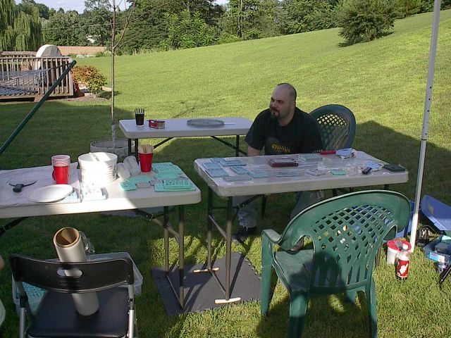 Ben in the casting area.