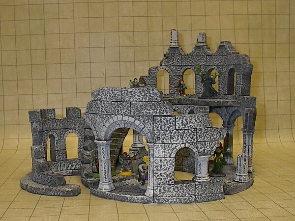 Ruins filled with our "Greyhawk" party.
